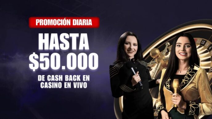 El cashback del 5% en Casino en Vivo de Betsala