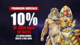 Promoción de cash back en tragamonedas y slots