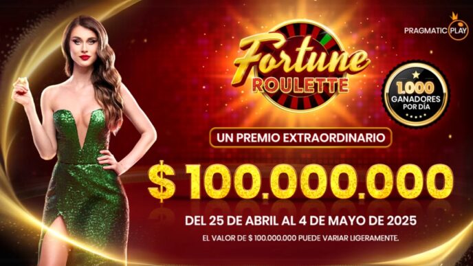 Apuesta con la ruleta de Casino En Vivo Fortune Roulette promoción
