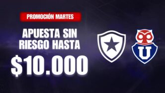 Promoción reembolso bono u de chile botafogo copa libertadores