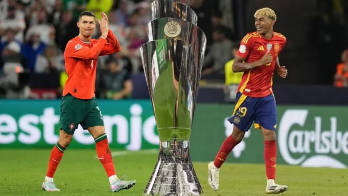 Cristiano Ronaldo Lamine Yamal poetugal españa apuesta nations league
