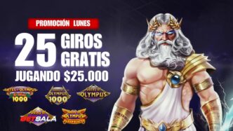 promoción giros gratis gates of olympus