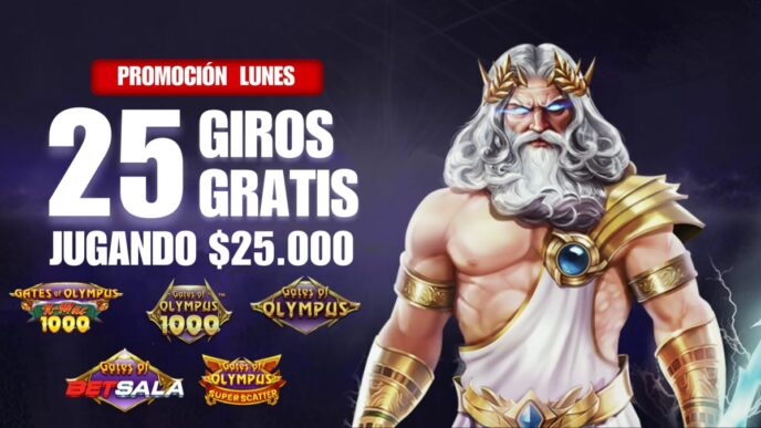promoción giros gratis gates of olympus
