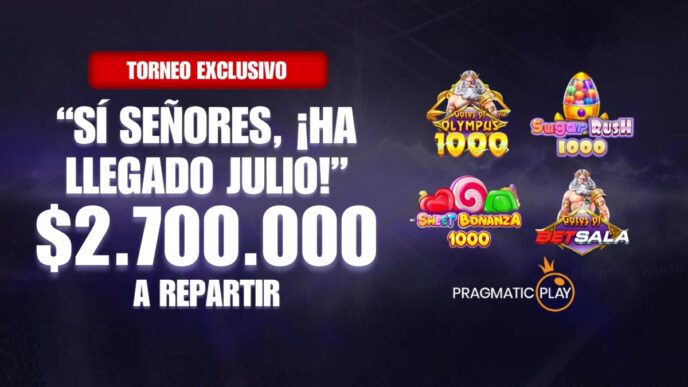 torneo julio promoción tragamonedas pragmatic play