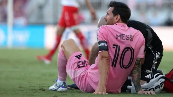 Lionel Messi lesionado inter miami pumas unam leagues